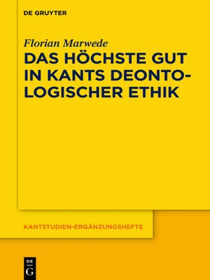 cover image of Das höchste Gut in Kants deontologischer Ethik